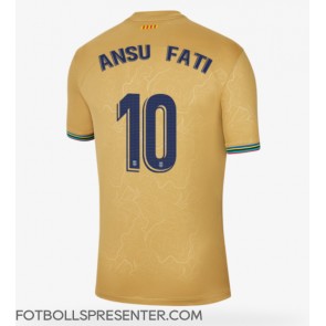 Barcelona Ansu Fati #10 Borta Matchtröja 2022-23 Kortärmad